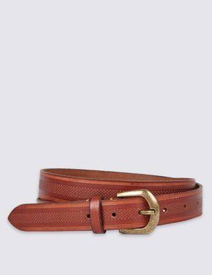 Pure Leather Embossed Belt